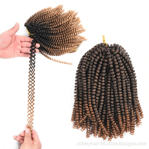 Julianna 8 inches 12 inch spring nubian braids refined burgundy 613 crochet hair blonde color spring twist